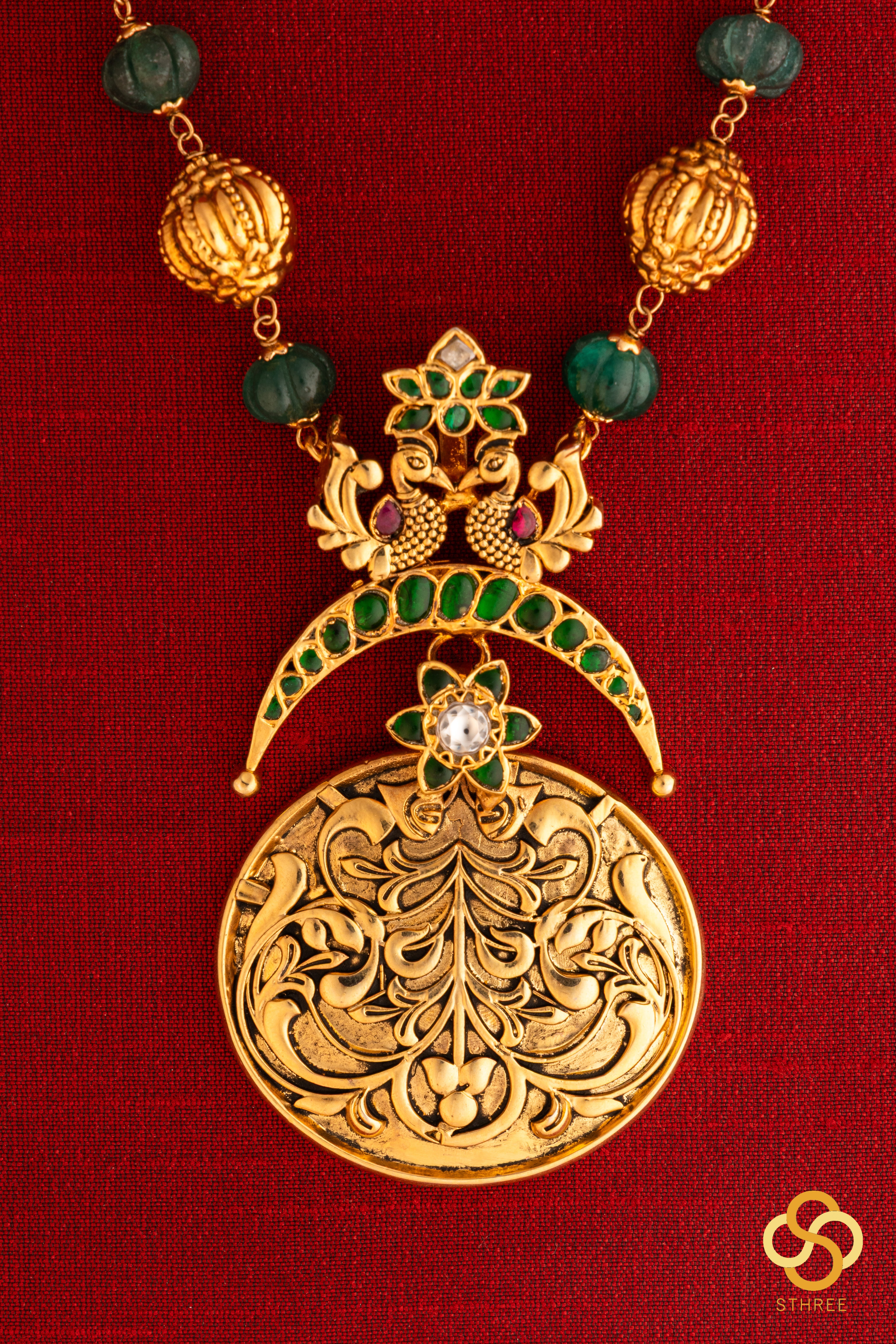 Fusion necklace - Emerald Green