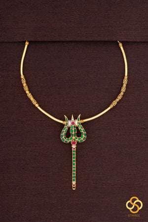 Trishulam with Hasli -  Emerald green