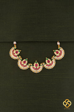 Five Deepam Kundan Choker Set