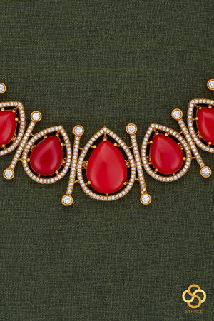 Coral Pendant Choker