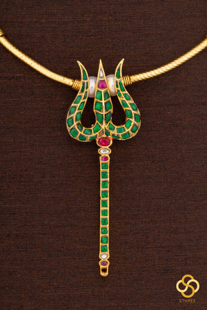 Trishulam with Hasli -  Emerald green