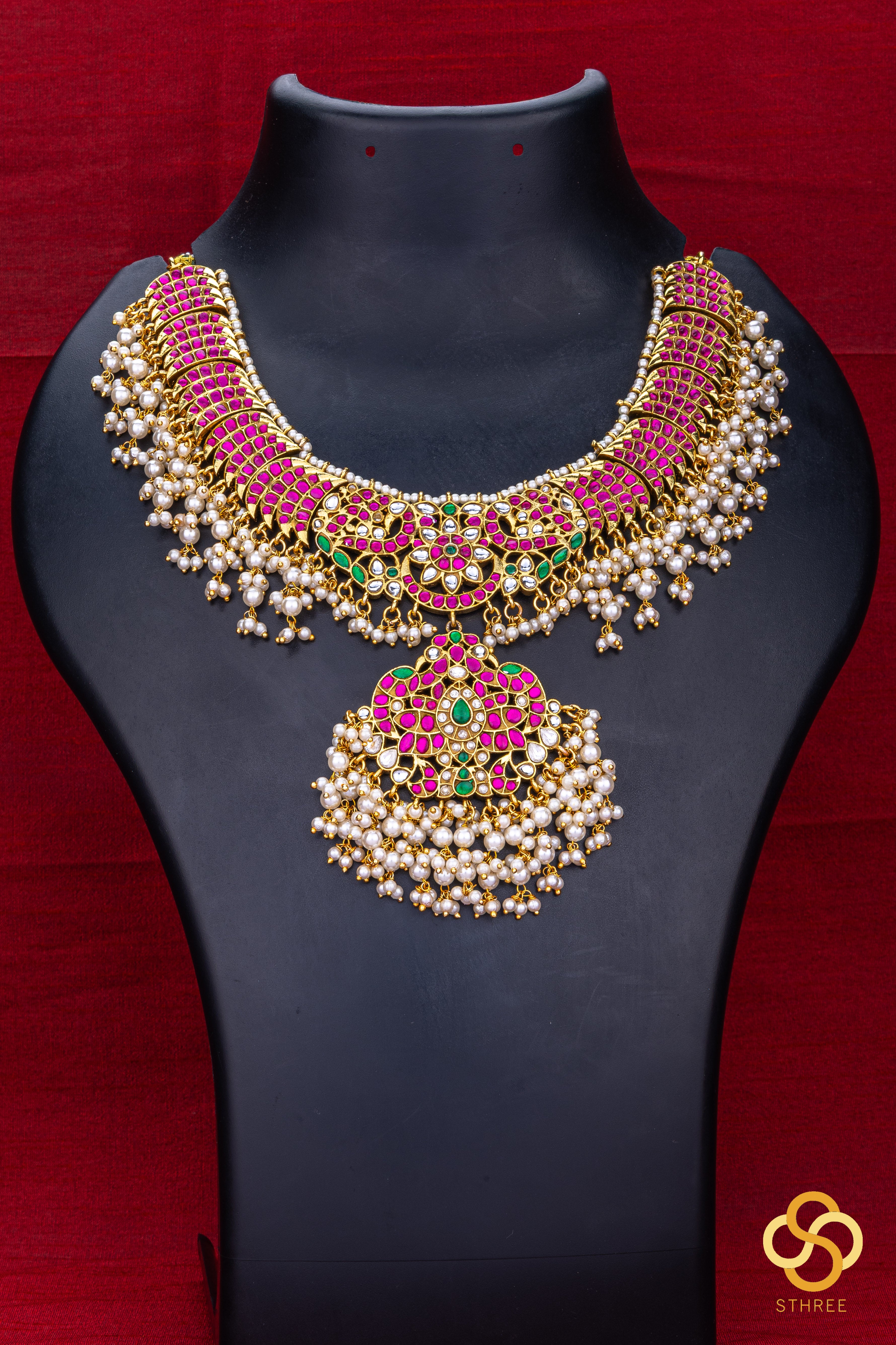 Kemp and Pearls - Guttapusalu Necklace Set