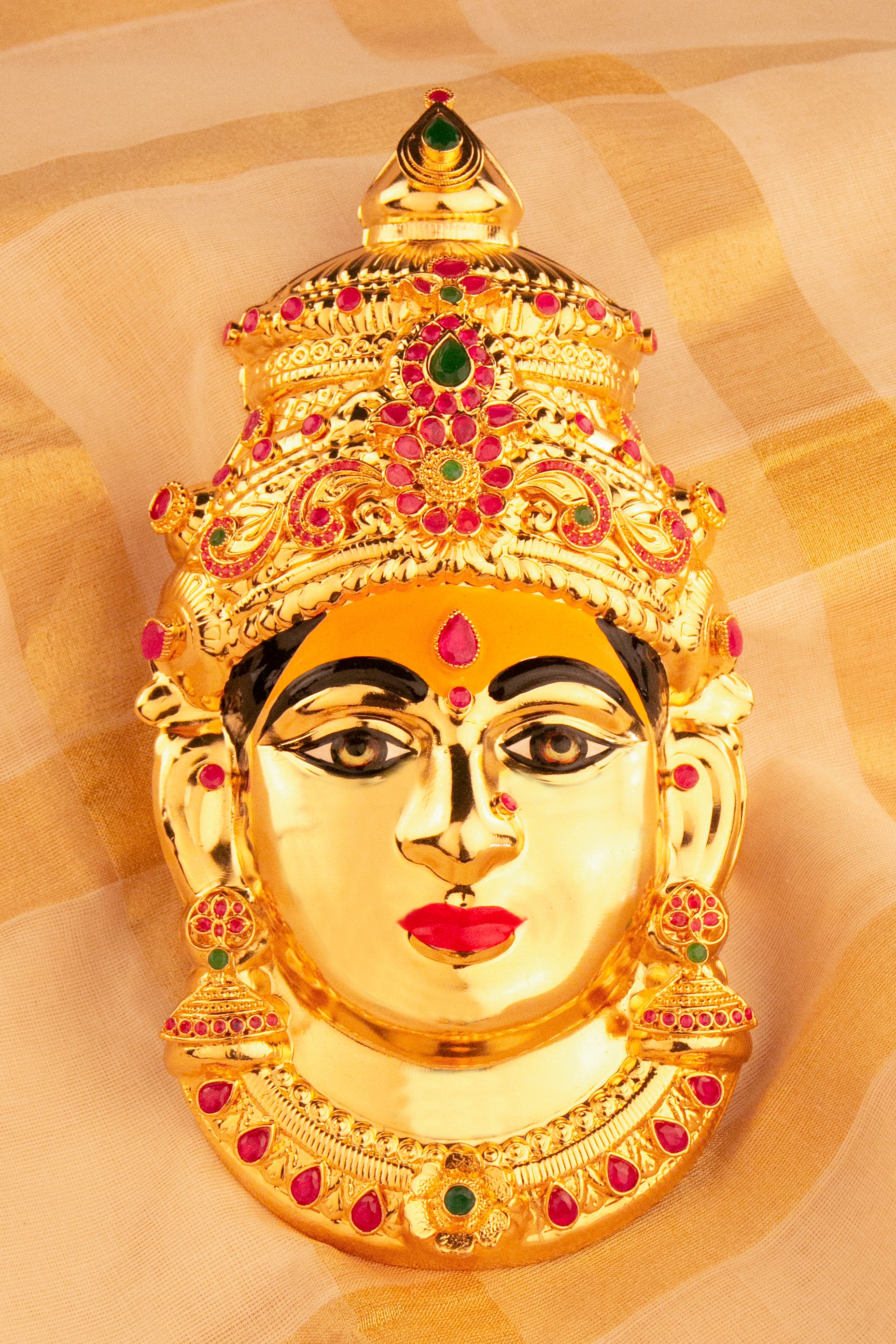 Varalakshmi Mugham (Big) - (with turmeric on forehead)