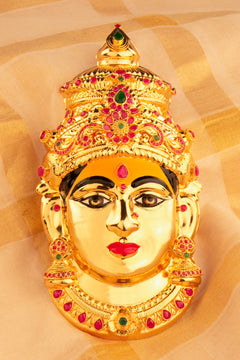 Varalakshmi Mugham (Big) - (with turmeric on forehead)
