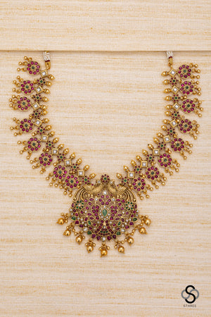 Gandaberunda pendant - Ruby Red