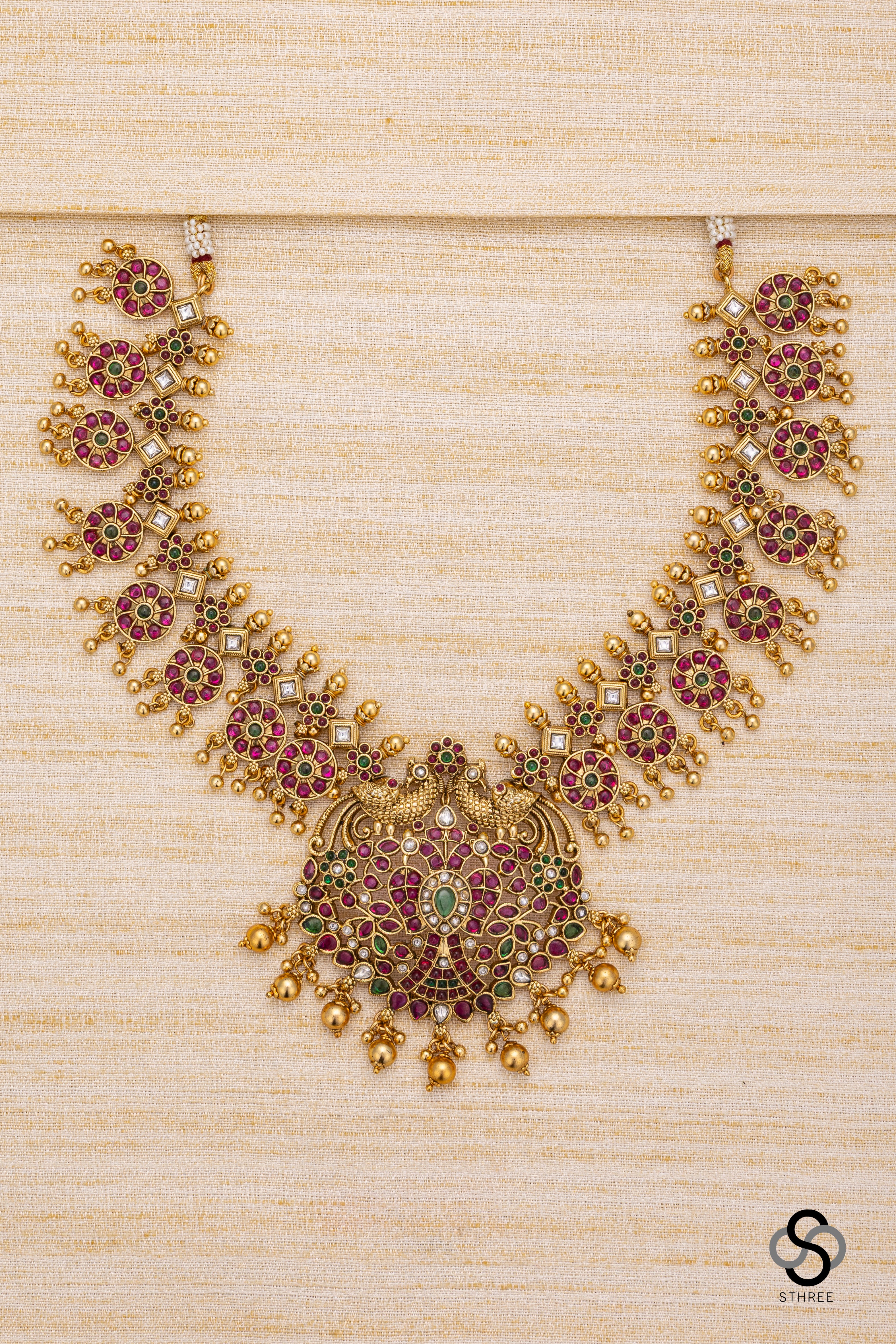 Gandaberunda pendant - Ruby Red
