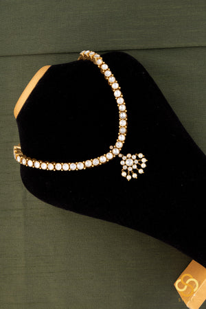 Vairam - Moissonite Addigai - Pearl balls