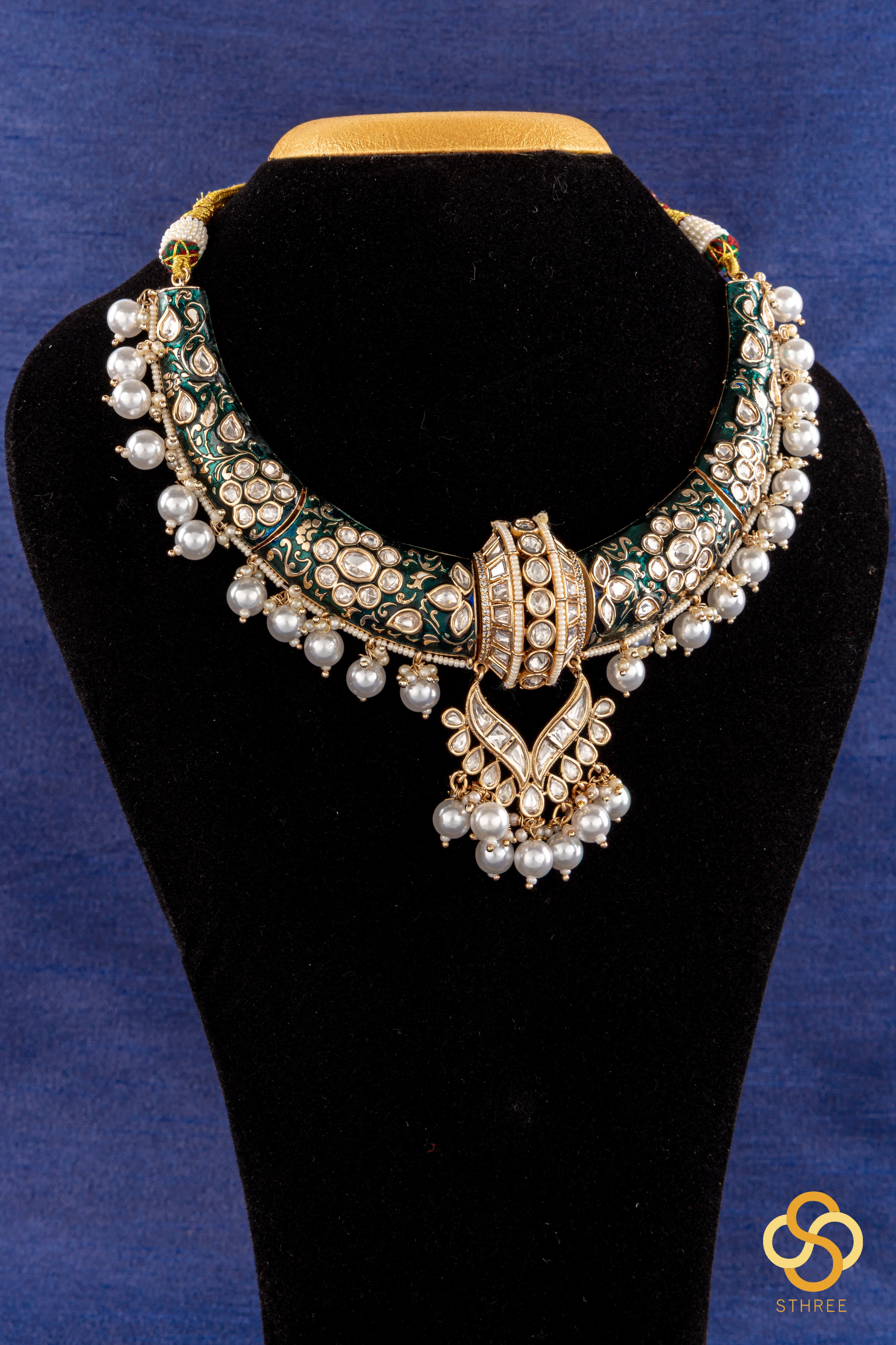 Hasli - Emerald Green with pearls