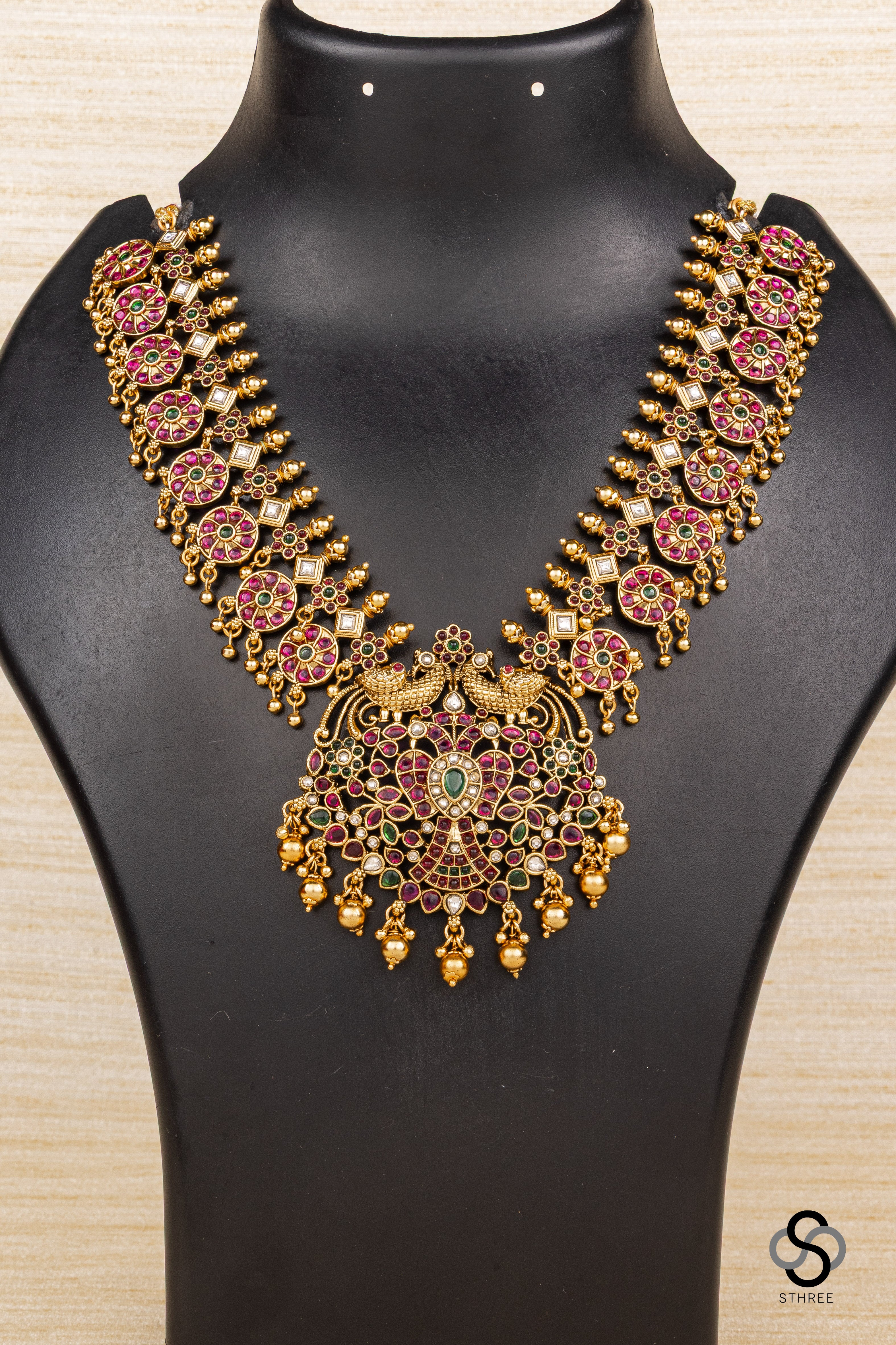 Gandaberunda pendant - Ruby Red