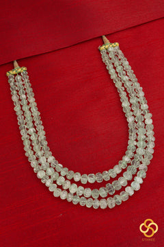 Carved Melon Flurites in Light Green - Three layers