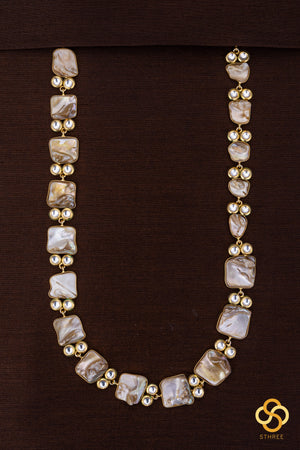Jadau kundan necklace - Mother of pearl