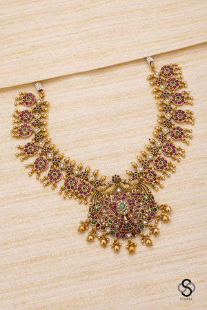 Gandaberunda pendant - Ruby Red