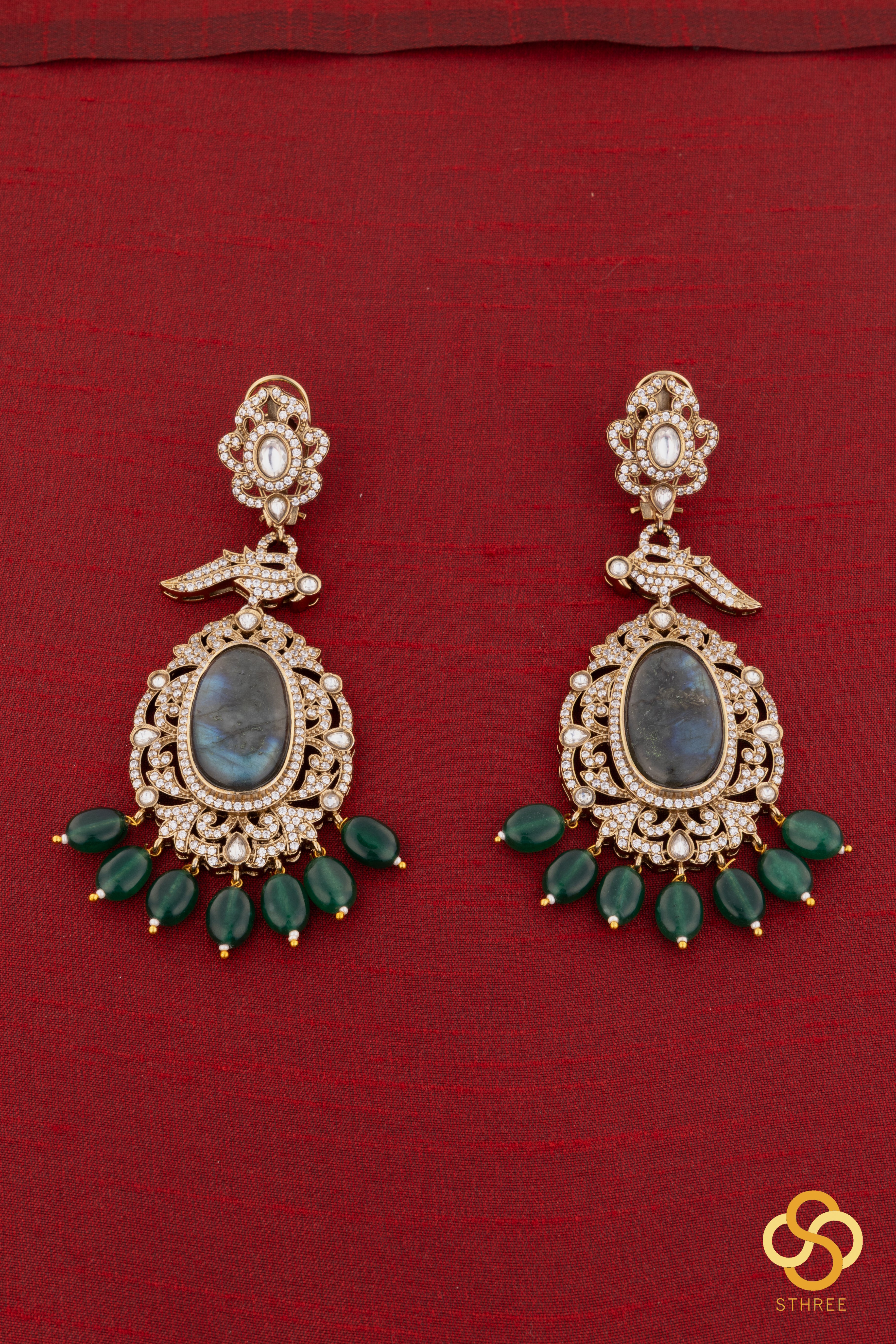 Emerald green and Kili haram set