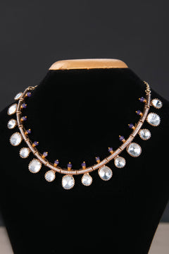 Kundan Kasumalai  - Amethyst beads on top