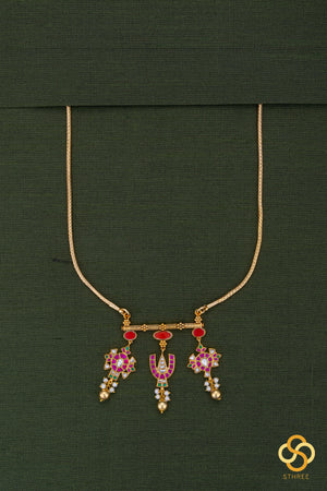 Long chain - Sangu chakram pendent