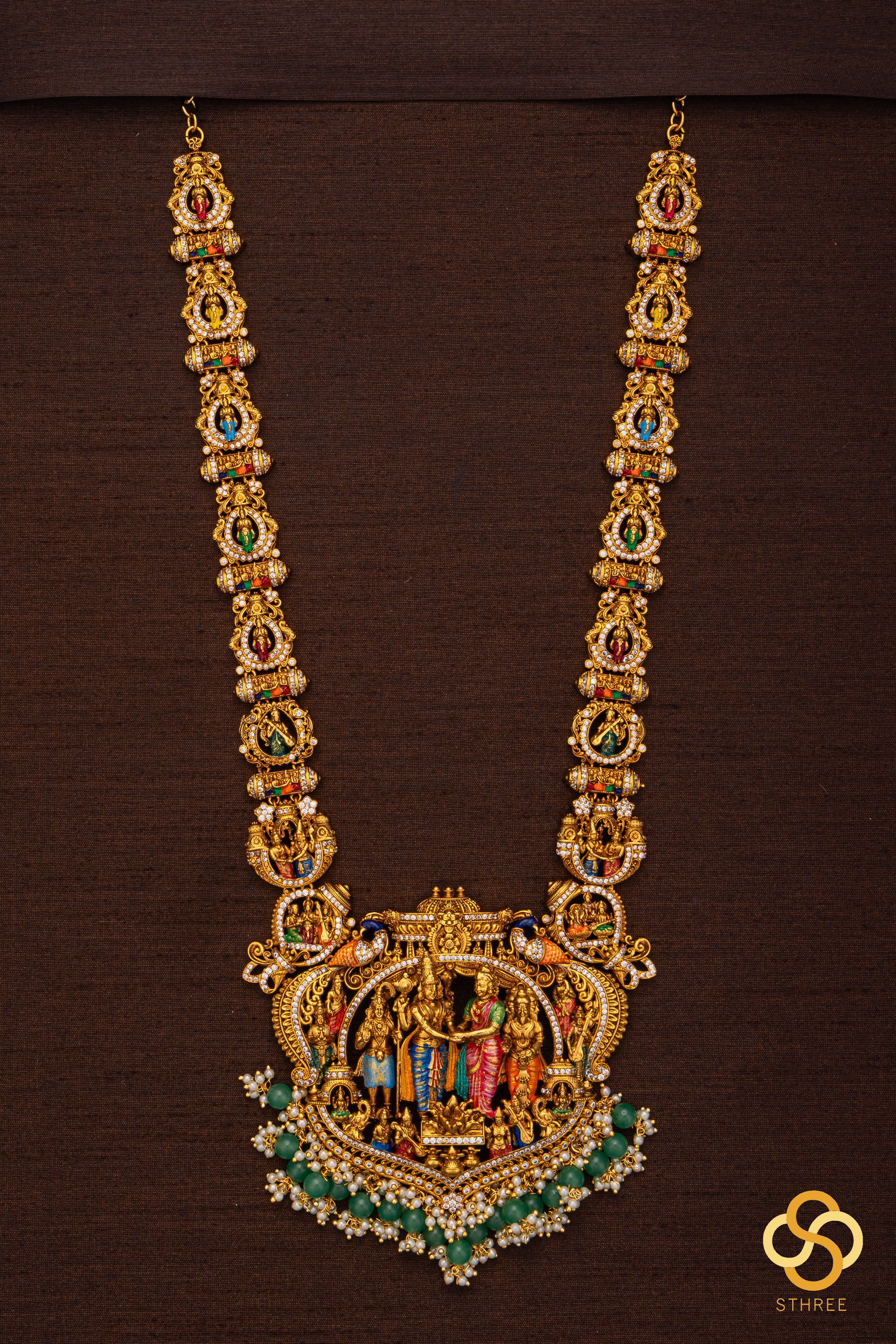 Srinivasa kalyanam pendant with Nakas work