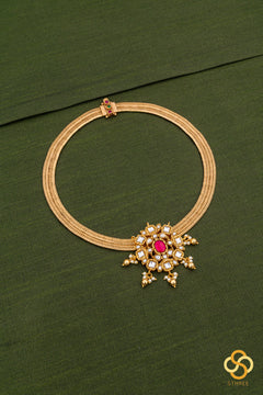 Pattai addigai set with a white padakkam