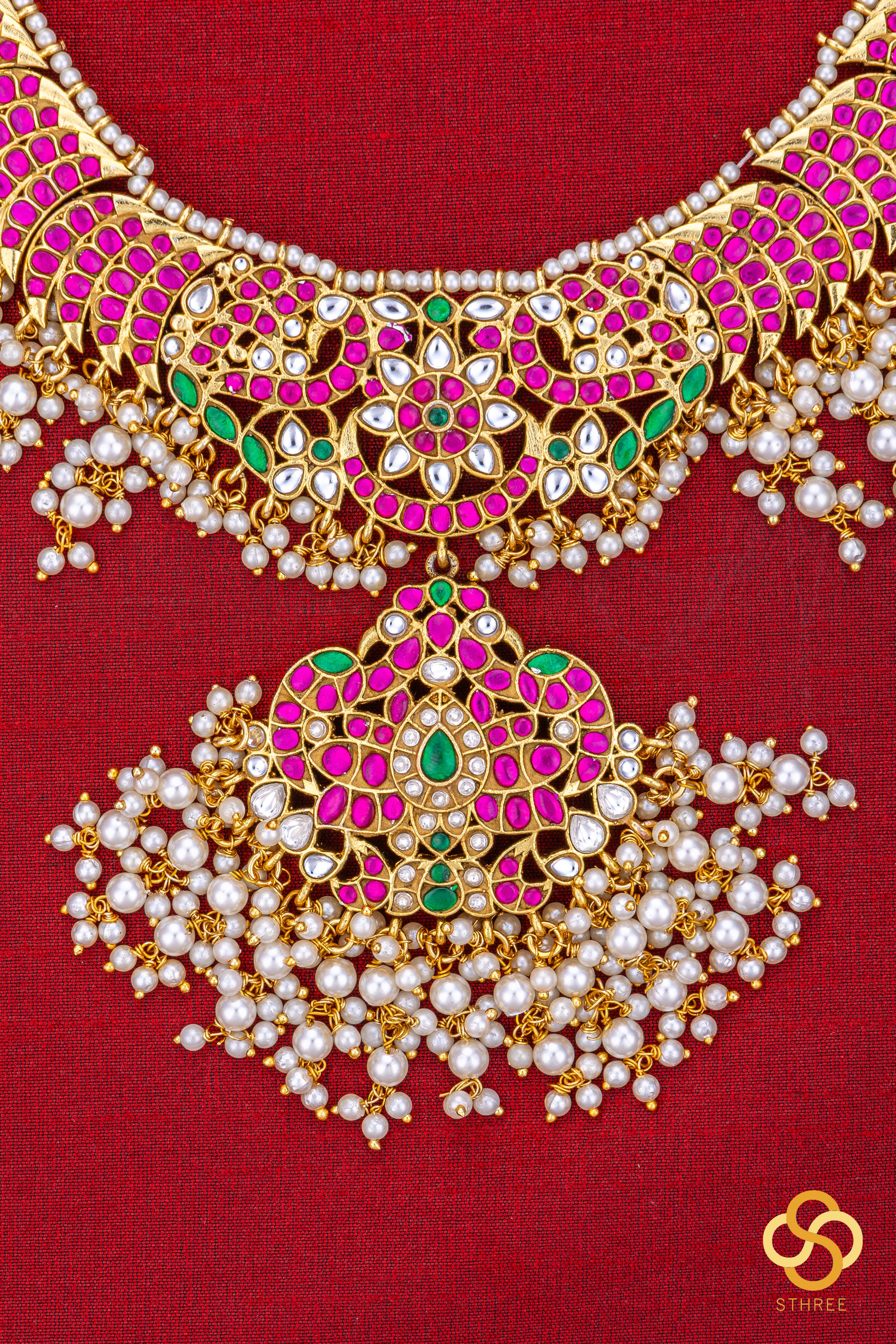 Kemp and Pearls - Guttapusalu Necklace Set
