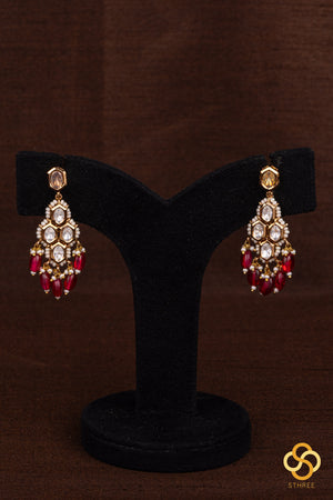 Kundan Stone Choker with Pearls and Ruby Pink Set