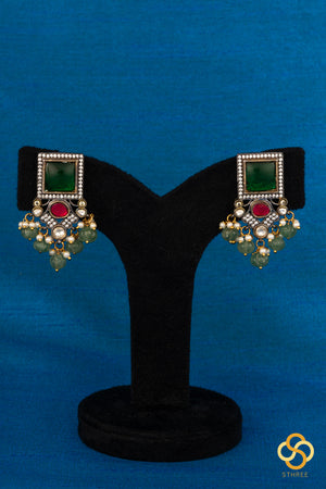 Rani Haram - Emerald green and Pearls