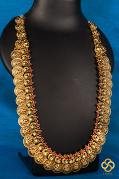 Lakshmi kasumalai necklace set [Long]