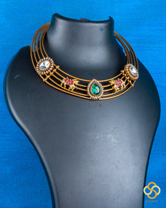 Hasli Set - Kundan and Horse Mogappu