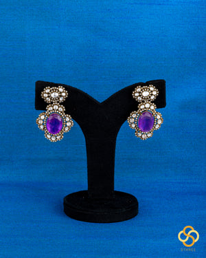 Victorian choker with Amethyst stones and zircons