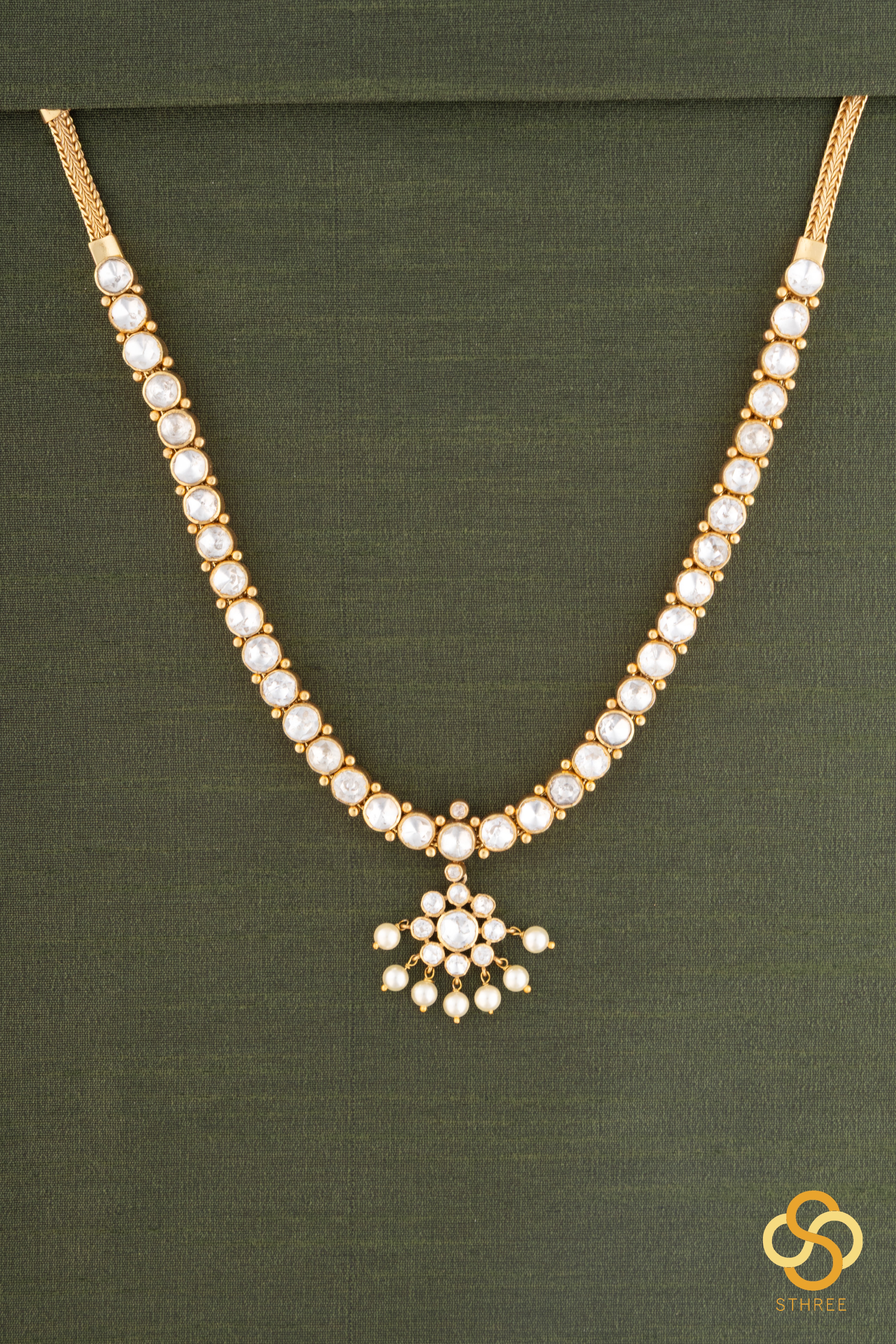 Vairam - Moissonite Addigai - Pearl balls