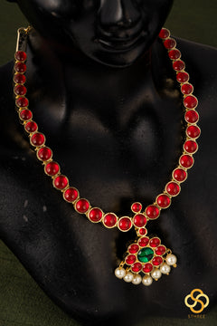 Ruby red kemp addigai set, Aympon