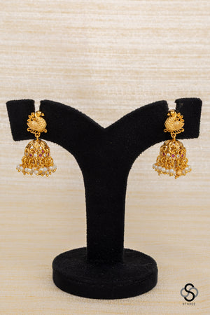 Mayil pendant with lakshmi coins