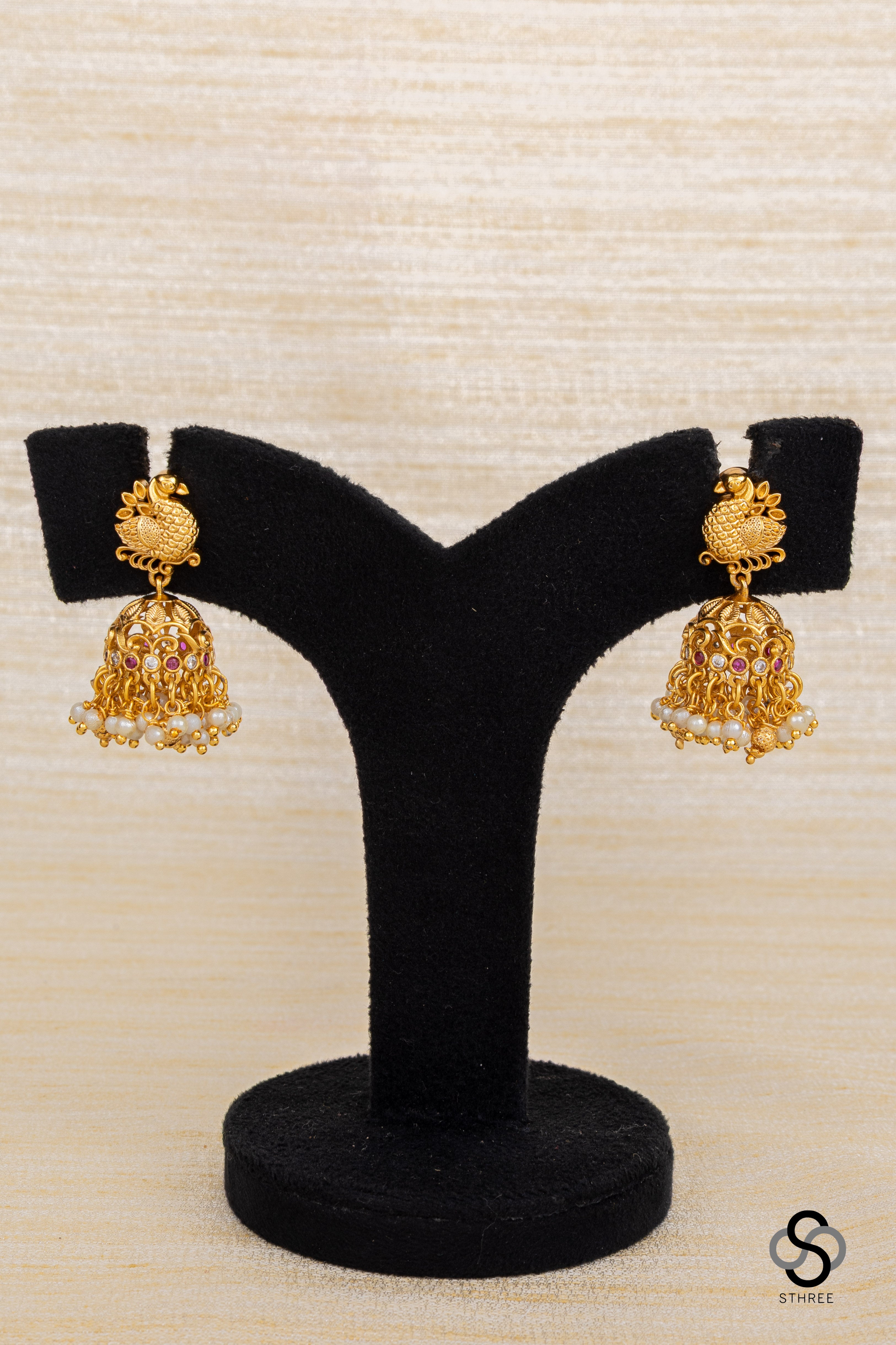 Mayil pendant with lakshmi coins