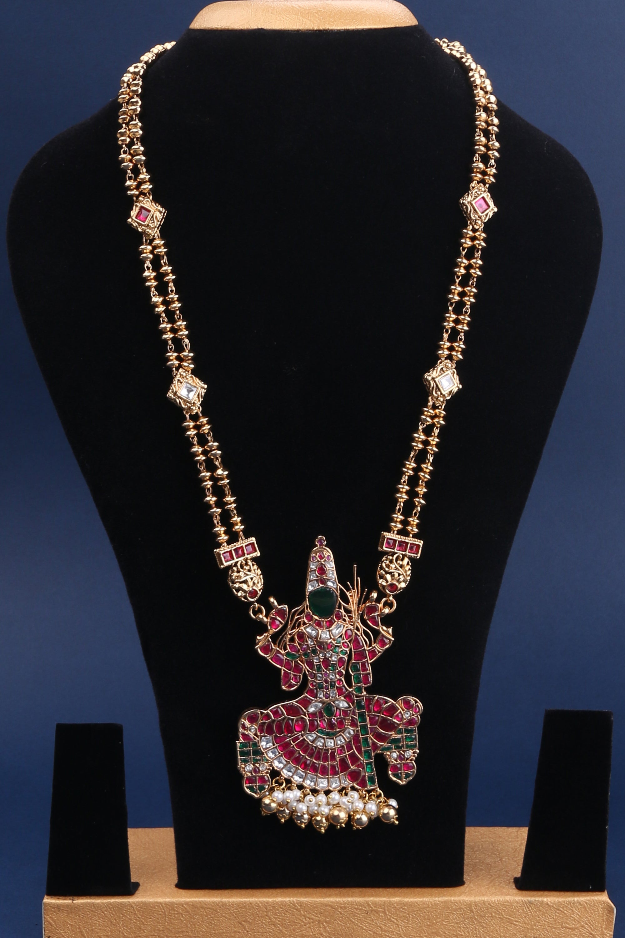 Kamakshi Necklace in Rettai - Vari Kemp Chain