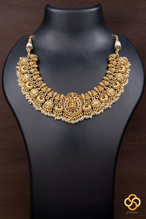 Lakshmi Nagas Pendant Necklace set