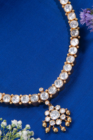 Vairam - Moissonite Addigai - Gold balls hanging