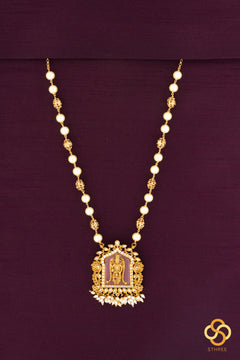 Balaji Pendant Neckpiece - Pink