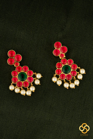 Ruby red kemp addigai set, Aympon