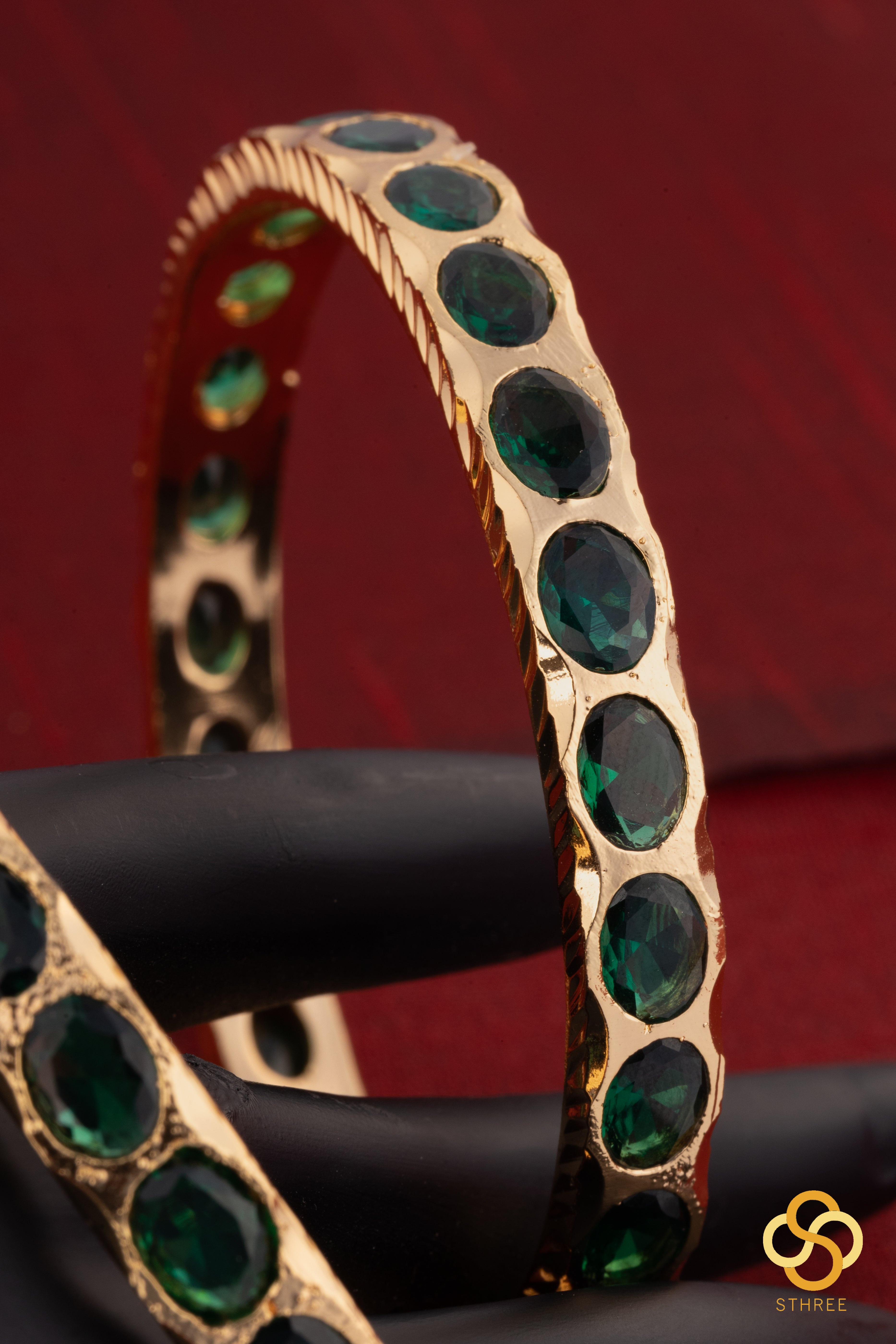 Aympon Bangle - Emerald Green
