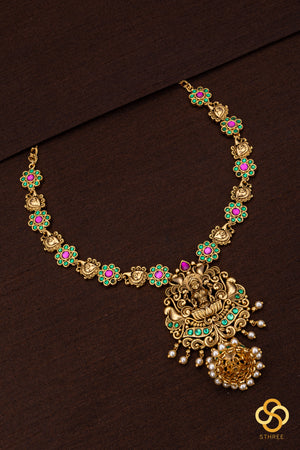Jhumka Necklace with Pearls