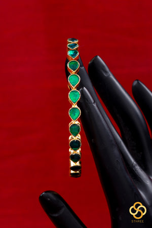 Thilagam pattern - Emerald green