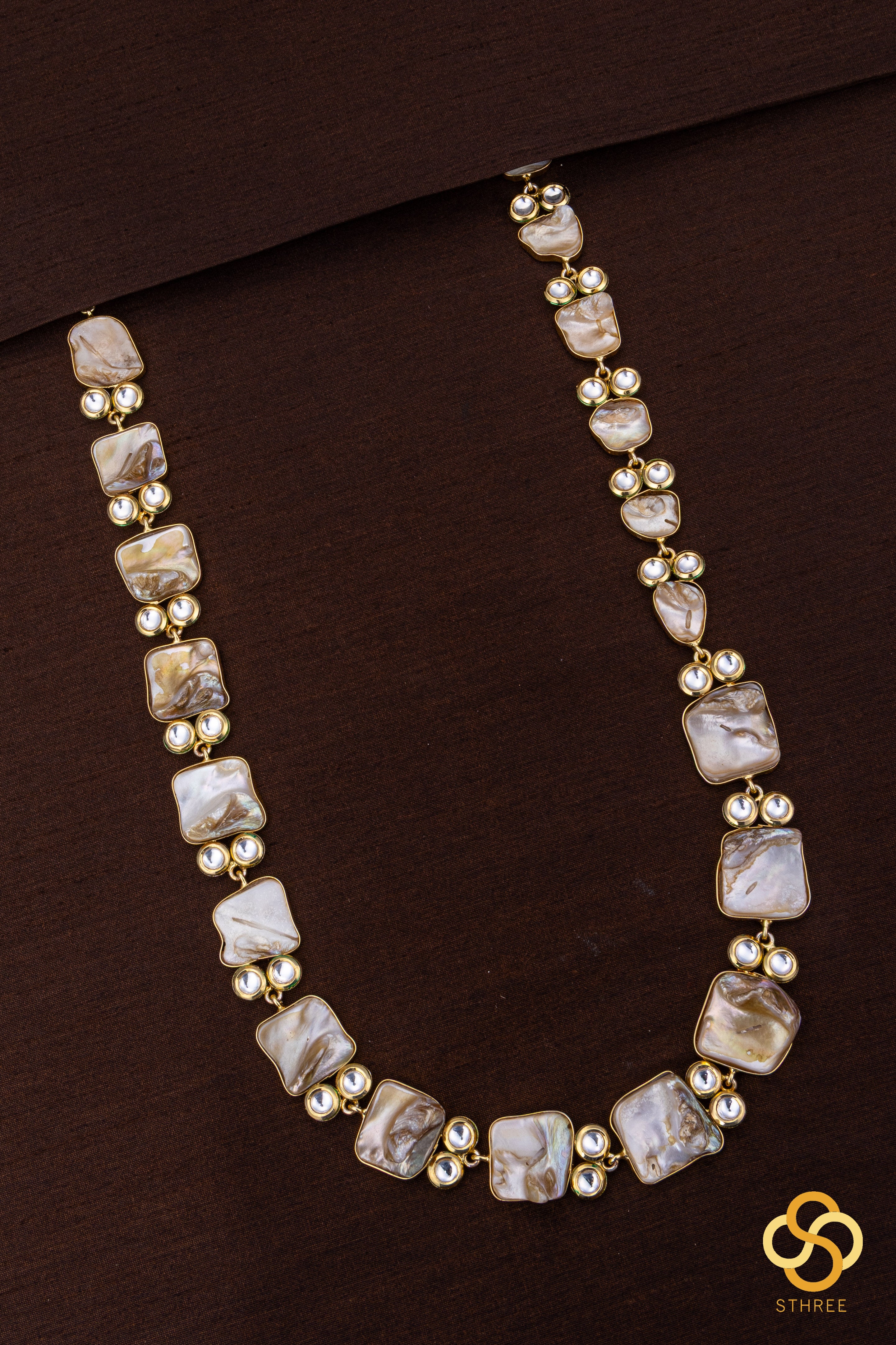 Jadau kundan necklace - Mother of pearl
