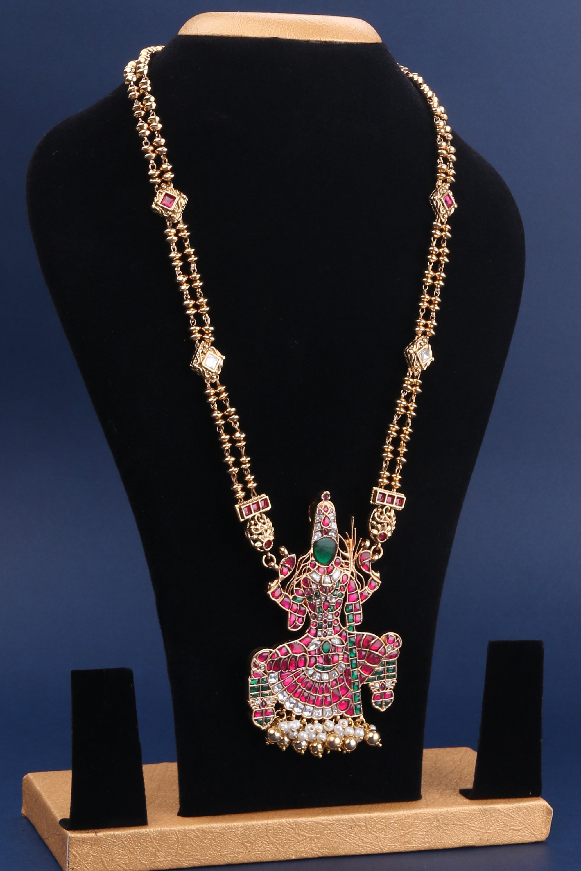 Kamakshi Necklace in Rettai - Vari Kemp Chain