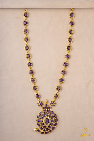 Amethyst colour Mango Neckpiece