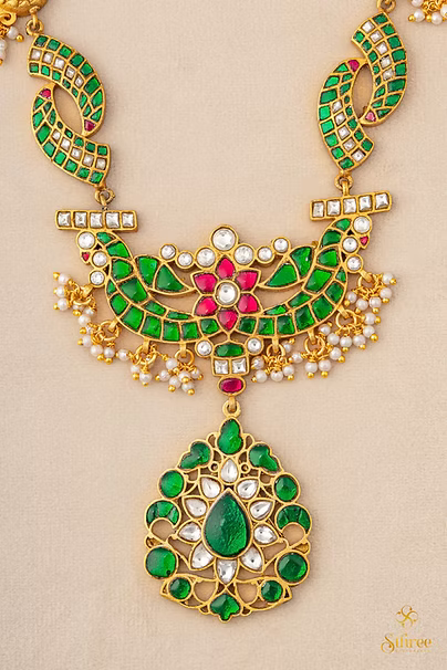 Annapakshi Haram - Emerald green