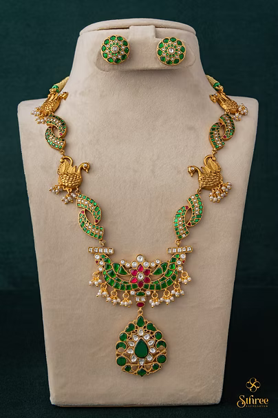 Annapakshi Haram - Emerald green