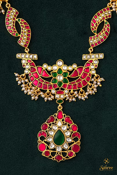 Annapakshi Haram - Ruby red
