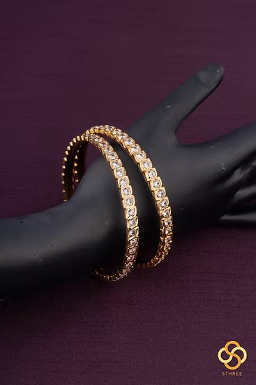 Aympon Bangles - White