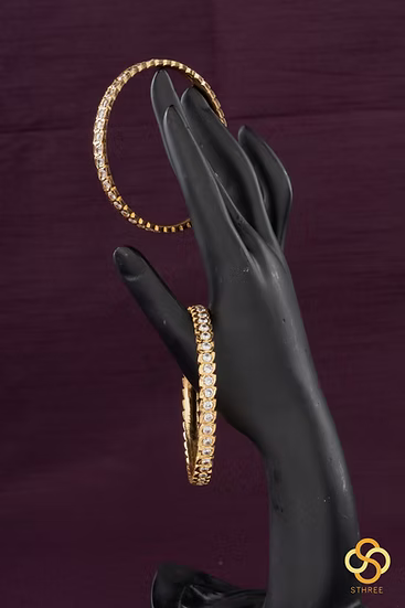 Aympon Bangles - White