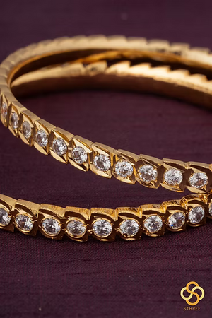 Aympon Bangles - White