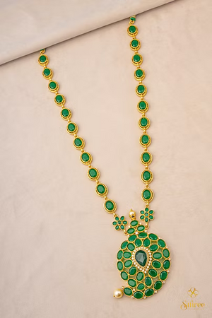 Emerald green Mango Neckpiece