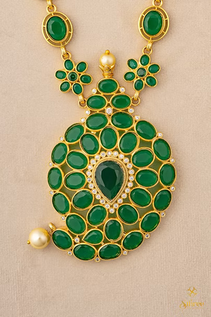 Emerald green Mango Neckpiece